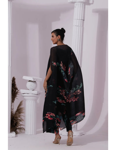Wildflower Muse Jet Black Kaftan & Pant