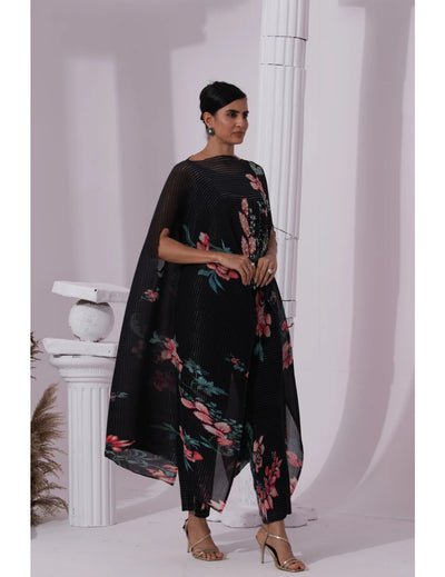 Wildflower Muse Jet Black Kaftan & Pant