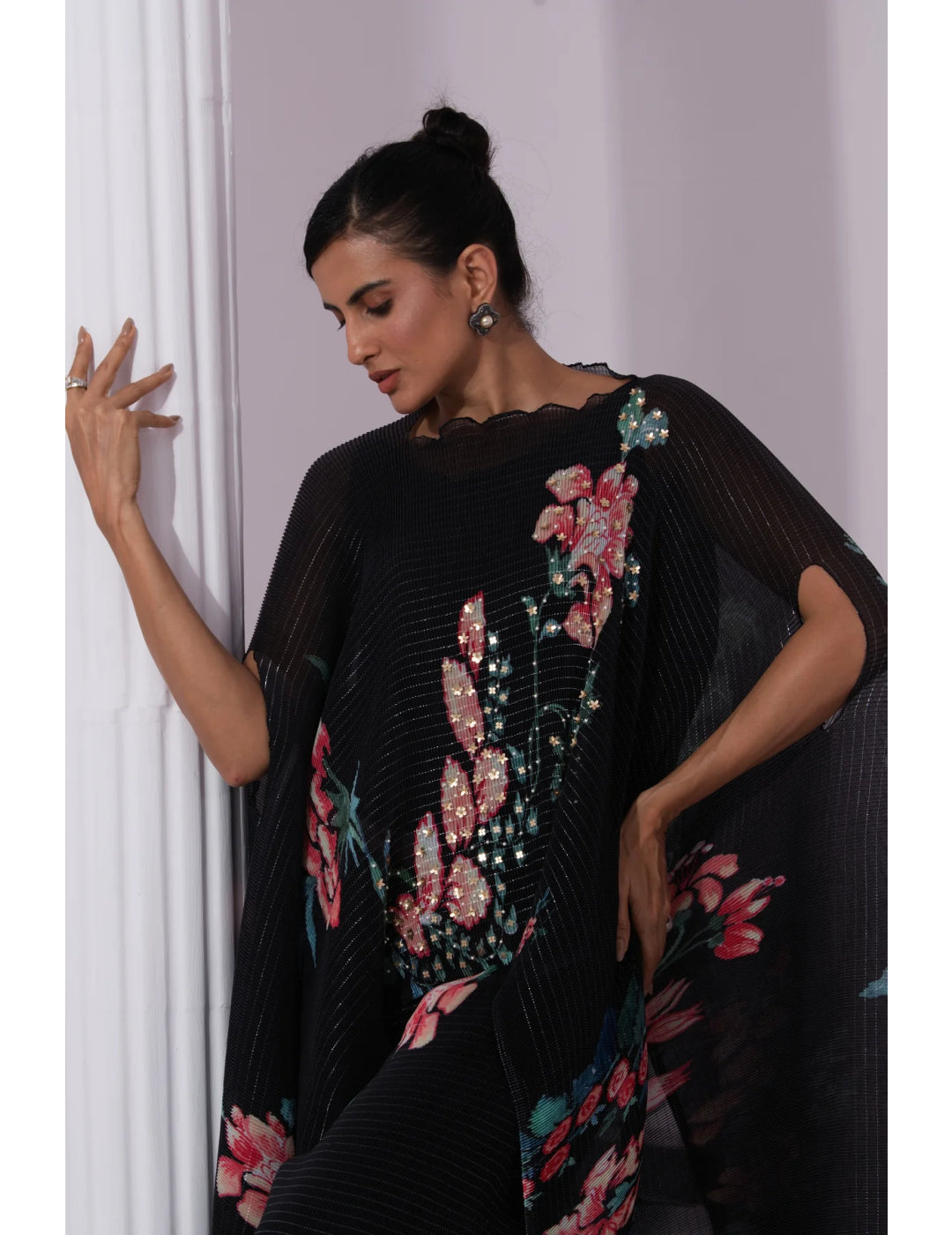 Wildflower Muse Jet Black Kaftan & Pant