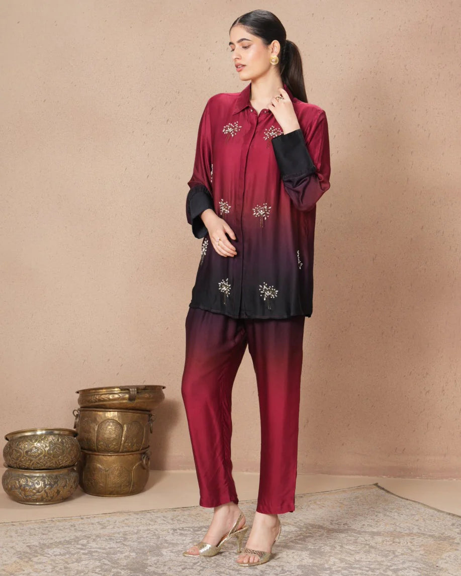 Wine Ombre Synergy Pants