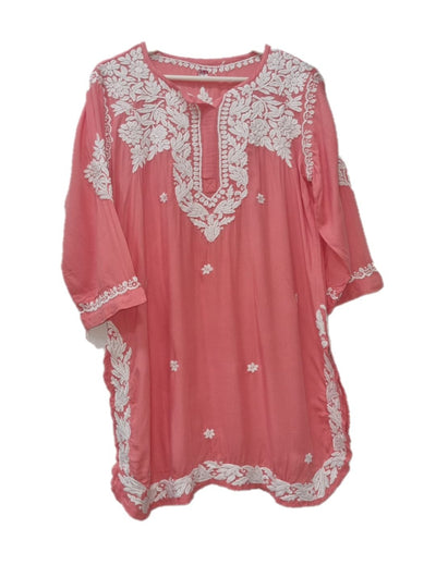 黑色 Chikankari 短款 Kurti