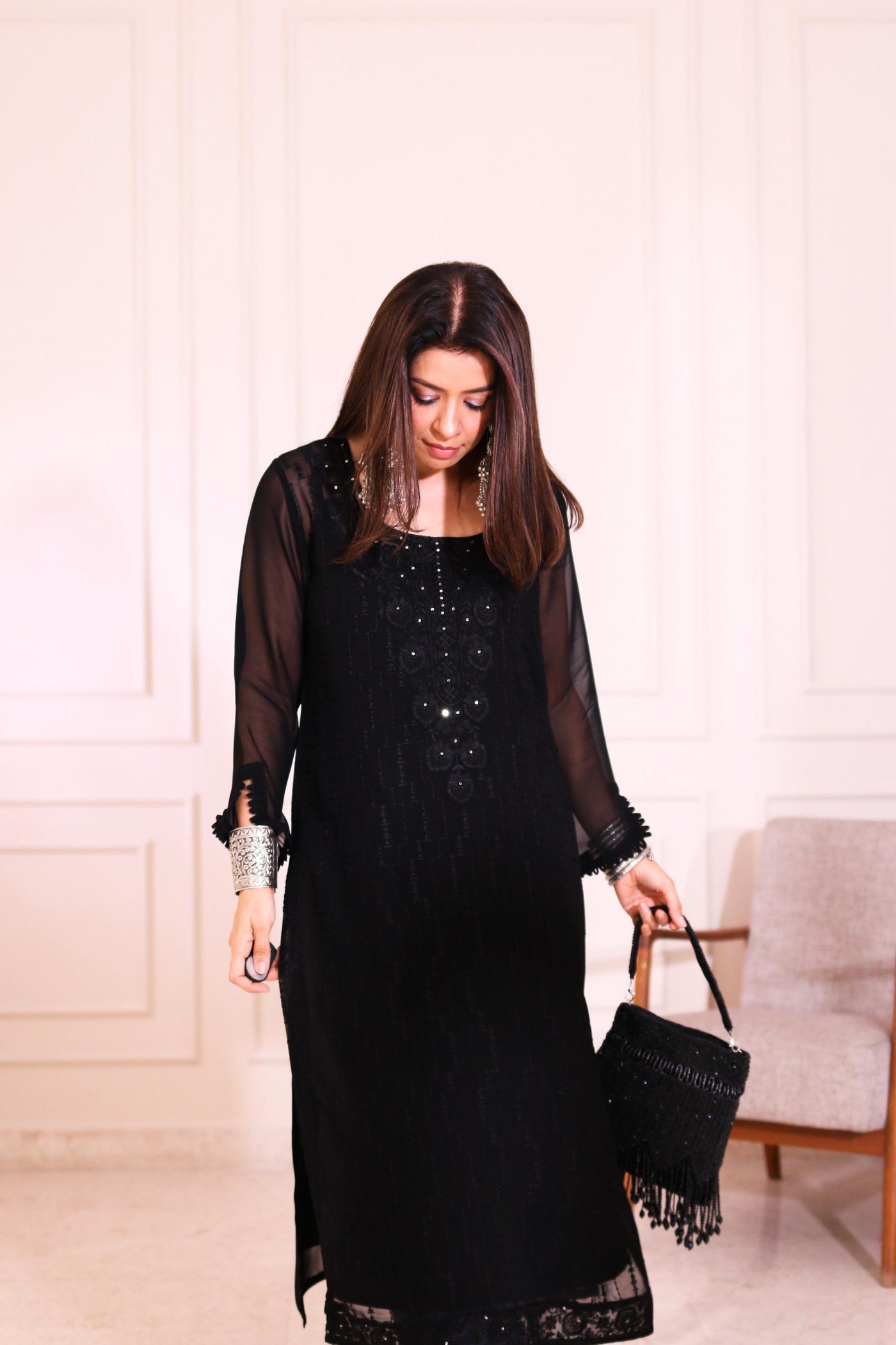 Black Long Kurti