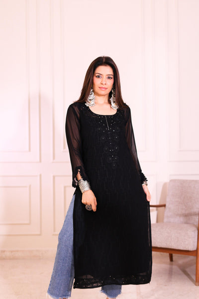 Black Long Kurti