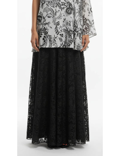 White Crepe Embroidered Sharara Set