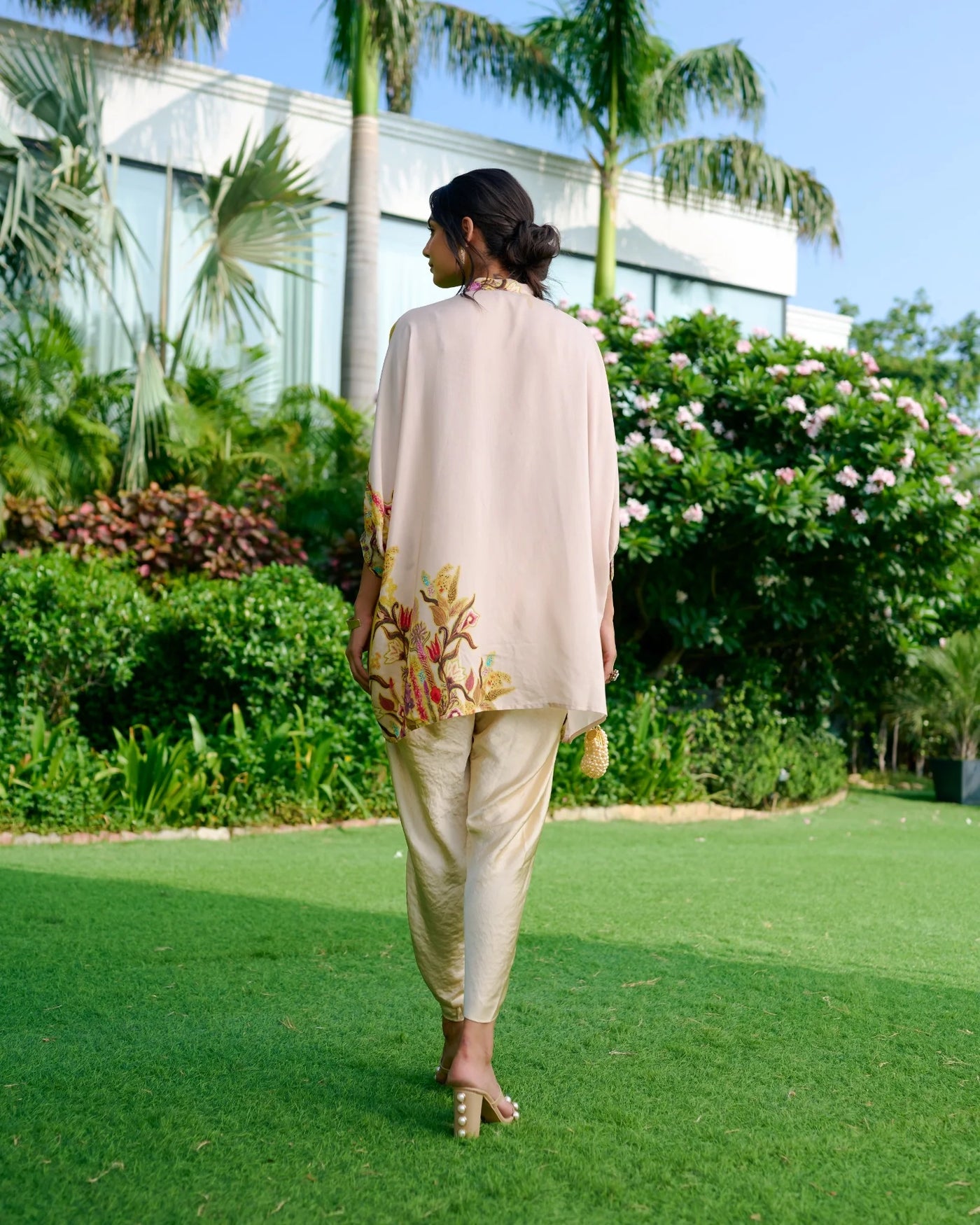 Yellow Aza Split Shirt