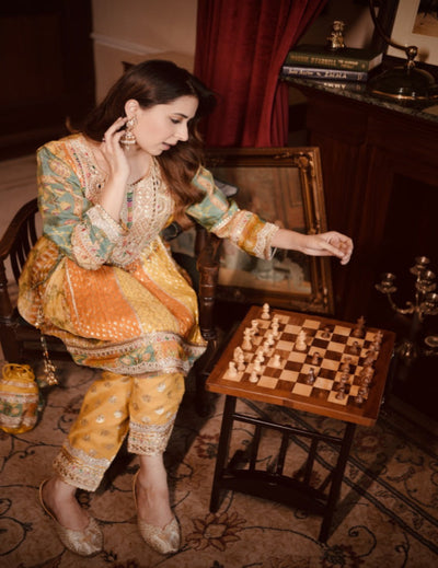 Checkmate Kurti Pant