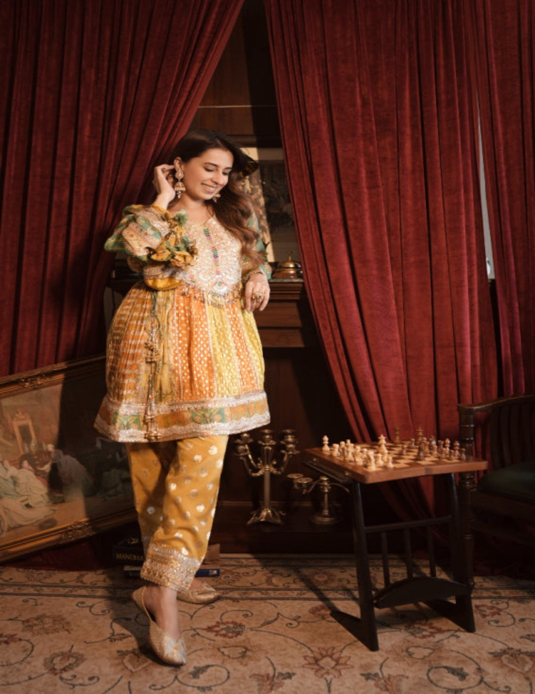 Checkmate Kurti Pant