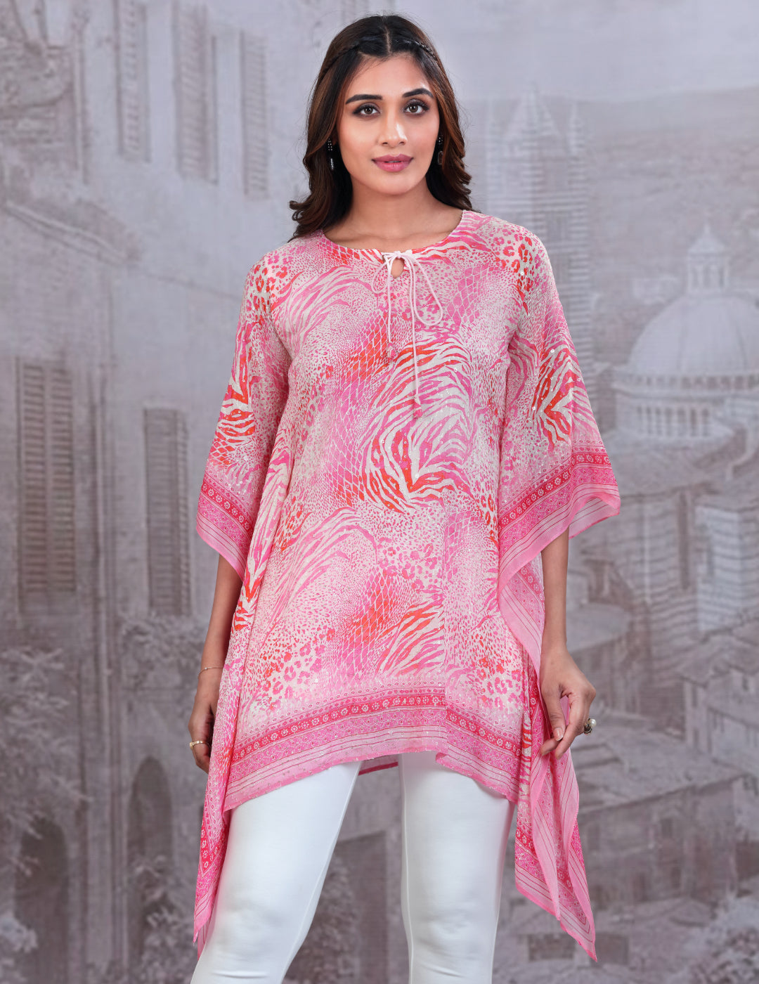 Bubble Pink Kaftan