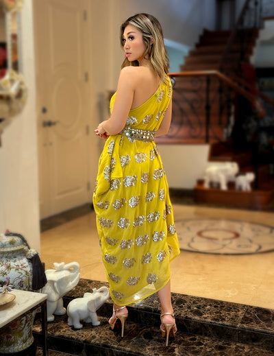 Yellow Toga Dress