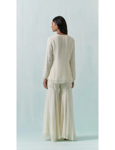 Ivory Embroidered Co-ords