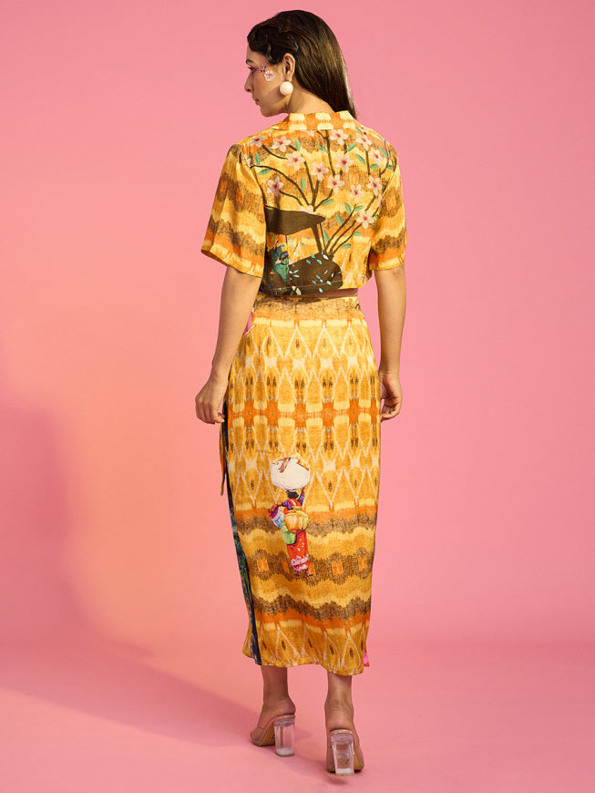 Jim Corbett Drape Skirt and Top