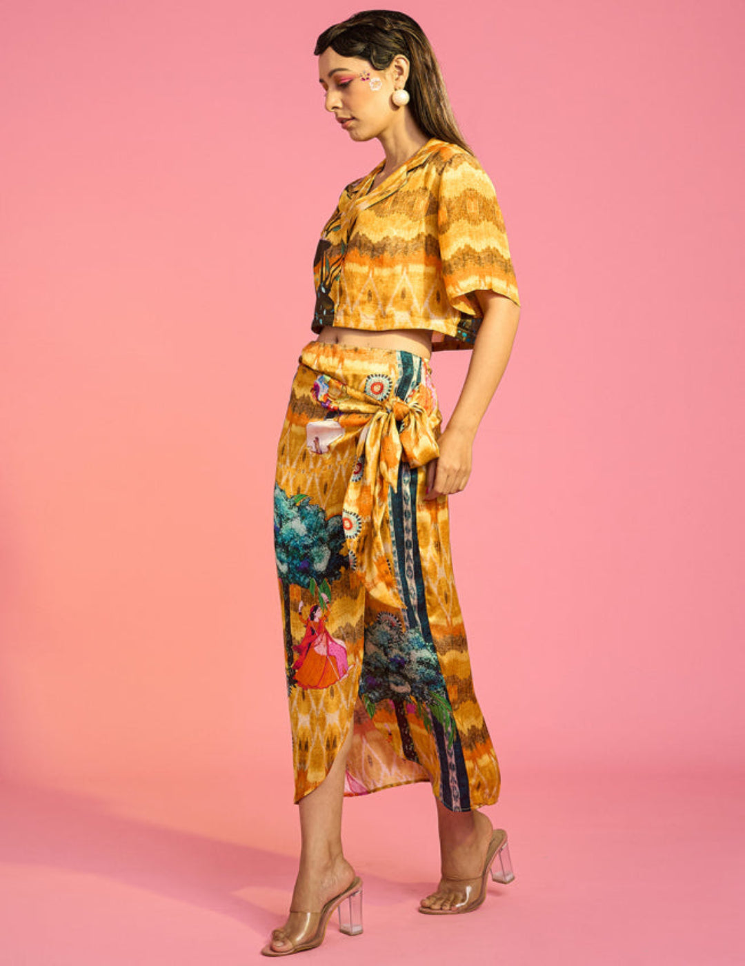 Jim Corbett Drape Skirt and Top