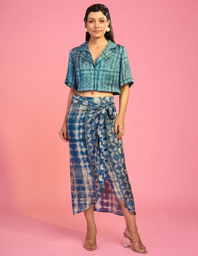 Murtasim Drape Skirt and Top