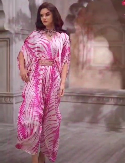Pink Bandhani Jumper for Women