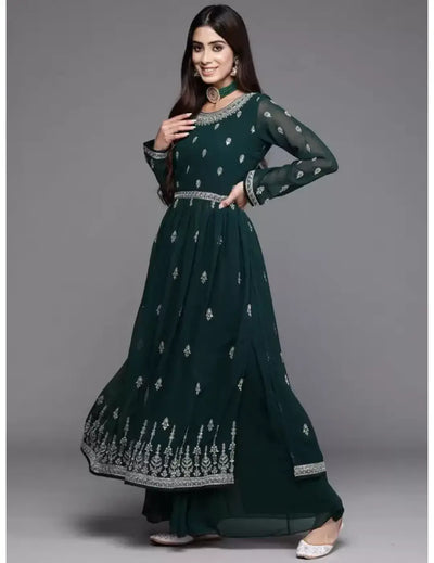 Green Classic Anarkali Set for women online