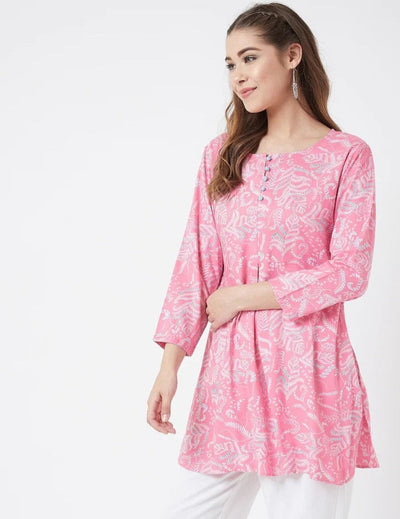 Pink Short Kurti