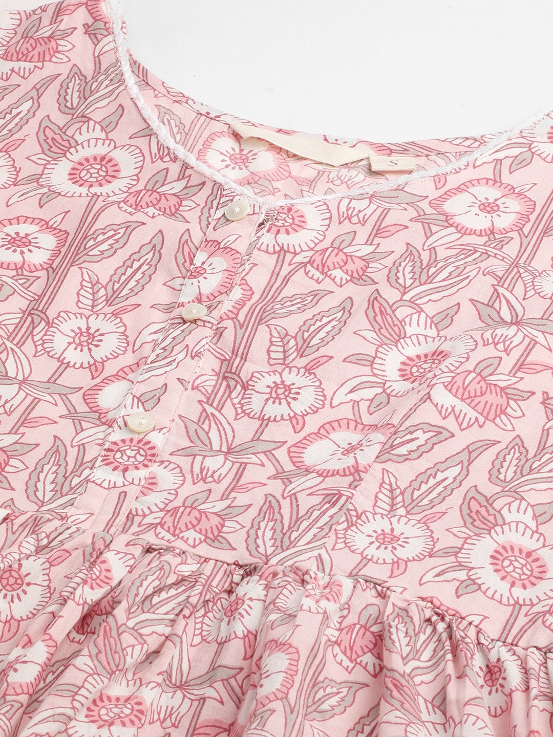 Floral Printed Short Kurti