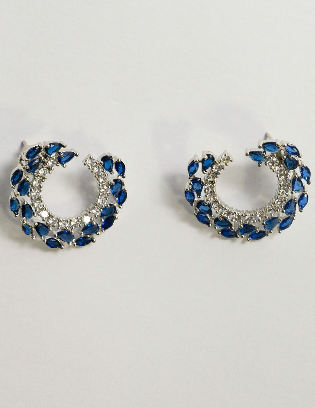 Sapphire Cuffed Earrings