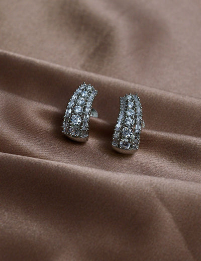 Faux Diamond Dangling Earrings